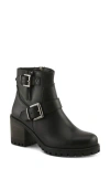 Spring Step Acco Block Heel Bootie In Black