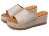 Spring Step Allerton Platform Wedge Slide Sandal In Gray