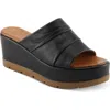 Spring Step Allerton Platform Wedge Slide Sandal In Black