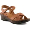Spring Step Amareza Ankle Strap Sandal In Brown