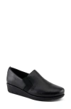 Spring Step Arete Wedge Slip-on Sneaker In Black