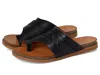 Spring Step Bates Toe Loop Sandal In Black