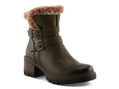 Spring Step Beartrak Bootie In Dark Green