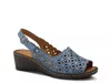 Spring Step Belizana Wedge Sandal In Blue