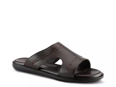Spring Step Benn Slide Sandal In Brown