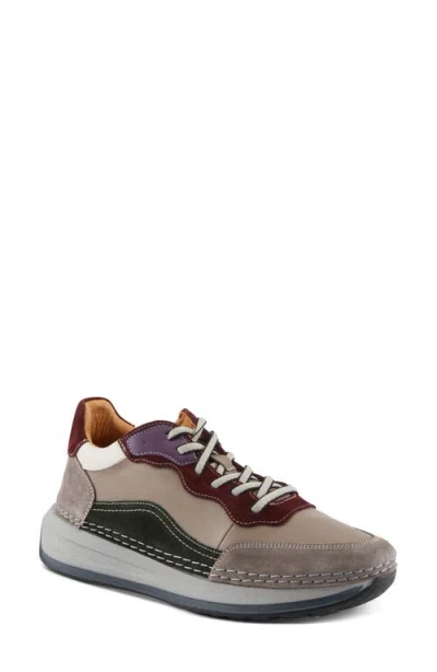 Spring Step Booker Sneaker In Grey Multi