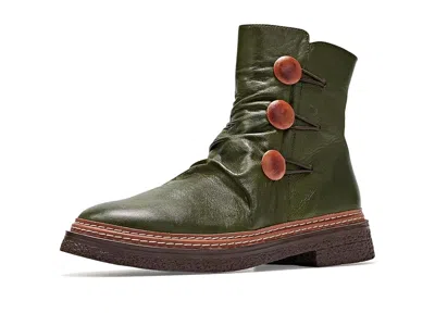 Spring Step Bottina Women's Boots Olive: Eu 39 (us Women's 8.5) M, Leather In Green