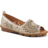 Spring Step Brandal Flat In Light Grey