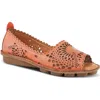 Spring Step Brandal Wedge Sandal In Orange