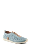 Spring Step Breen Perforated Sneaker In Blue