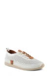 Spring Step Breen Perforated Sneaker In White