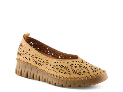 Spring Step Carosa Wedge Slipon In Brown