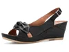 Spring Step Chassidy Wedge Sandal In Black