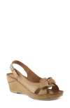 Spring Step Chassidy Wedge Sandal In Brown