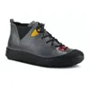 Spring Step Cherly Chukka Women's Euro 36 Charcoal Leather Ankle Boots Khd972 In Gray