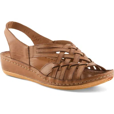Spring Step Choi Slingback Sandal In Brown
