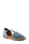 Spring Step Clovae Espadrille Flat In Blue