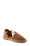 Spring Step Clovae Espadrille Flat In Brown