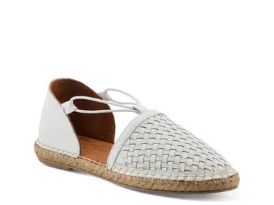 Spring Step Clovae Espadrille Flat In White