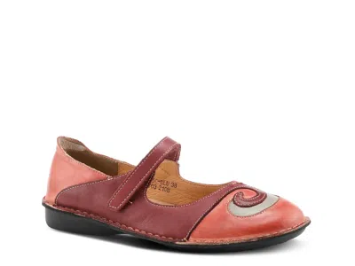 Spring Step Cosmic Mary Jane Flat In Red