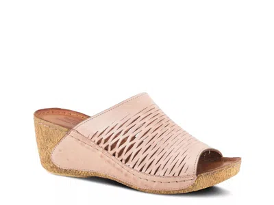 Spring Step Cunacena Wedge Sandal In Pink