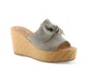 Spring Step Ellyn Wedge Sandal In Gray