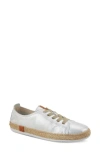 Spring Step Eloya Espadrille Sneaker In Silver Metallic