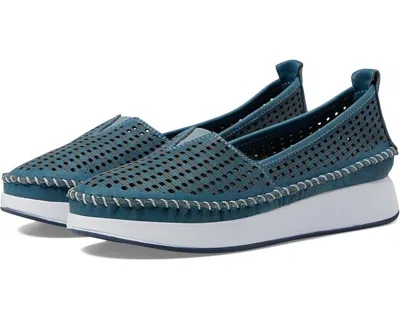 Spring Step Emerson Women's Eu 39 (us 8.5) Blue Leather Slip-on Shoes Zpo1020