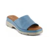 Spring Step Fire Island Platform Slide Sandal In Blue