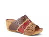 Spring Step Footy Wedge Sandal In Multi