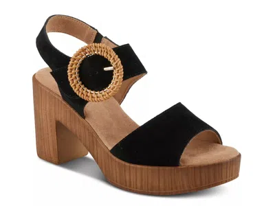 Spring Step Gamona Platform Sandal In Black