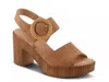 Spring Step Gamona Platform Sandal In Brown