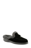 Spring Step Gistel Faux Fur Trim Mule In Black
