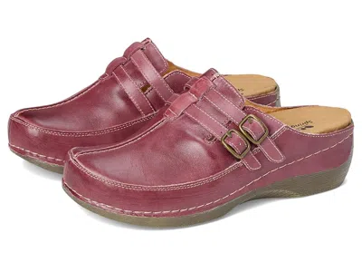 Spring Step Happy In Burgundy