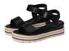 Spring Step Hileman Platform Sandal In Black