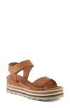 Spring Step Hileman Platform Sandal In Camel