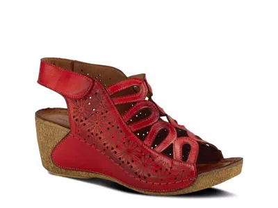 Spring Step Inocencia Wedge Sandal In Multi