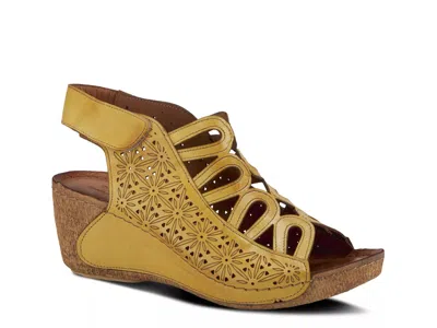 Spring Step Inocencia Wedge Sandal In Brown