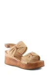 Spring Step Kacper Platform Sandal In Beige Multi