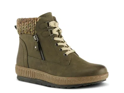 Spring Step Karlene Bootie In Green