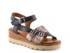 Spring Step Kirra Wedge Sandal In Blue
