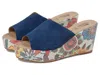 Spring Step Laylani Wedge Sandal In Blue