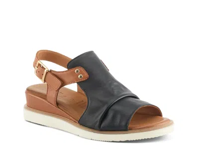 Spring Step Locals Wedge Sandal In Gray