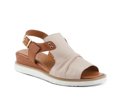 Spring Step Locals Wedge Sandal In Pink