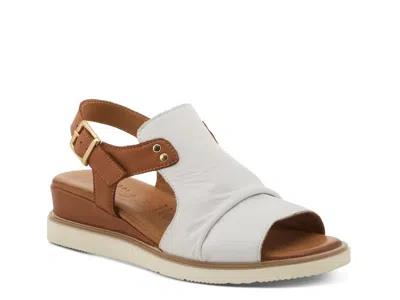 Spring Step Locals Wedge Sandal In White