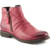 Spring Step Marquis Short Boot In Burgundy