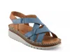 Spring Step Migula Slingback Wedge Sandal In Blue