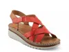 Spring Step Migula Slingback Wedge Sandal In Red