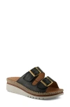 Spring Step Minisia Wedge Sandal In Black