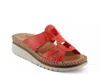Spring Step Montera Wedge Sandal In Red